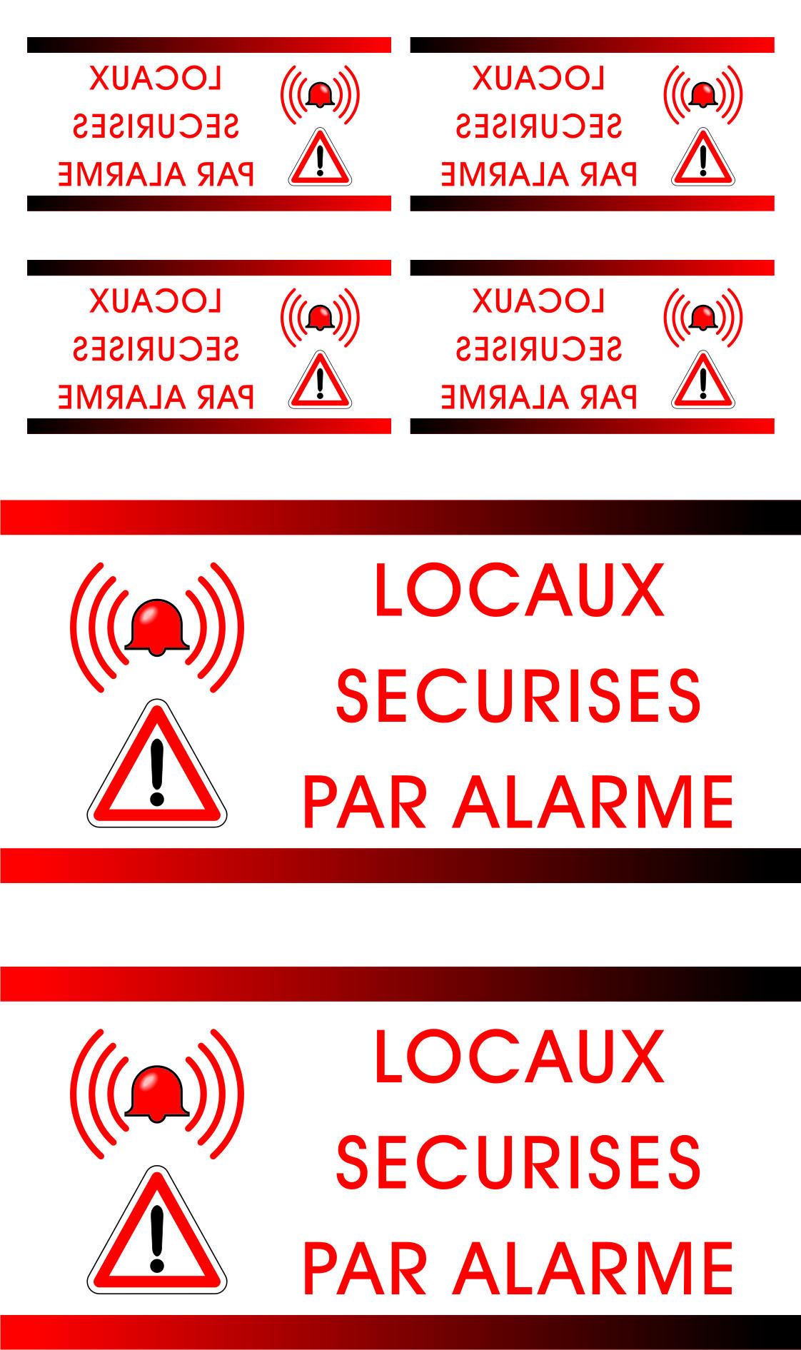autocollant alarme maison