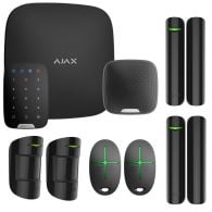 Ajax alarme starterkit double + sirene exterieur + clavier digital noir