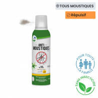 Aérosol antimoustique naturel pour toute la famille