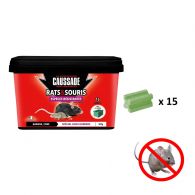 Appât raticide souricide spécial espèces résistantes