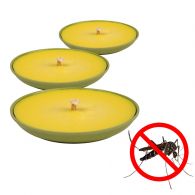 Bougie anti moustique citronnelle bambou x3