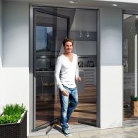 installation rideau de porte moustiquaire windhager