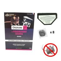 Kit anti souris boîte a appat + 8 sachets