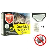 Kit souricide foudroyant poste à appât + 8 doses