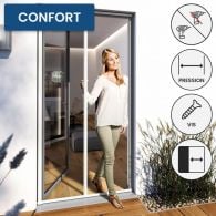 moustiquaire enroulable pour porte confort