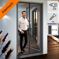 moustiquaire porte plissée premium