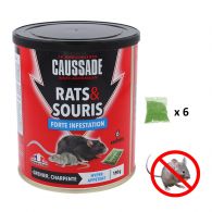 Appat raticide souricide forte infestation