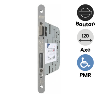 serrure a encastrer profil étroit abus SE PM. Clé I. Pour portail, portillons, porte métallique exterieur. Acier zingué. 