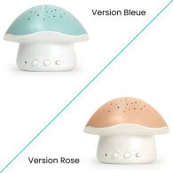 veilleuse champignon bleue et rose