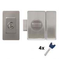Verrou porte VP12R compatible barillet P12RPS Abus (bouton)