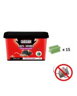 Appât raticide souricide spécial espèces résistantes