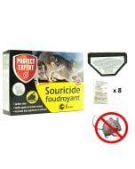 Kit souricide foudroyant poste à appât + 8 doses