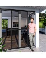 montage moustiquaire coulissante anthracite