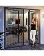 montage moustiquaire plissée pour double porte premium