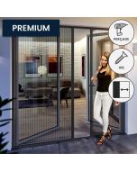 moustiquaire plissee double porte pictos