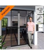 montage moustiquaire coulissante anthracite