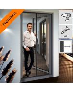 montage moustiquaire plissée porte premium