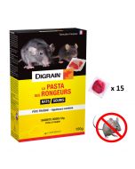 Pâte appat raticide souricide spécial intérieur