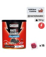 CAUSSADE Boîte pour Appât Rats & Souris avec Clé de Fermeture Tous Types  d'Appâts Sécurité Optimale CARBAVCLEN