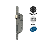 serrure a encastrer à bouton abus