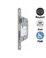 serrure a encastrer PMR à condamnation BDCC, conforme norme accessibilite et loi handicap.  