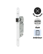 serrure à larder BDC Abus SE, pour pièce intérieure, blanche, normes européennes