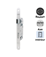 serrure encastrable à condammation marque abus modèle SE de couleur blanc. Porte intérieur wc et salle de bains