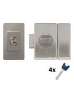 Verrou porte VP12R compatible barillet P12RPS Abus (bouton)