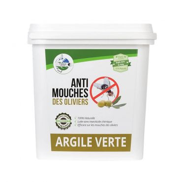 Argile Verte naturelle anti mouche des oliviers 3kg