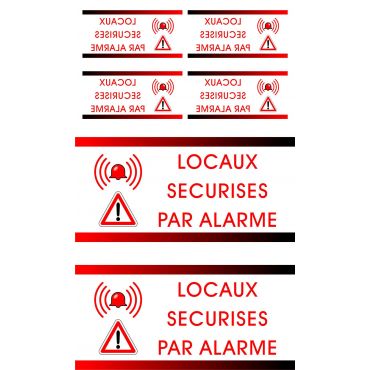 Sticker alarme maison autocollant Alarme Factice