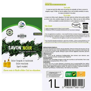 Savon Potassique Pur CLOSTER 1L - Traitement Naturel Anti-Pucerons Et Parasites Pour Plantes