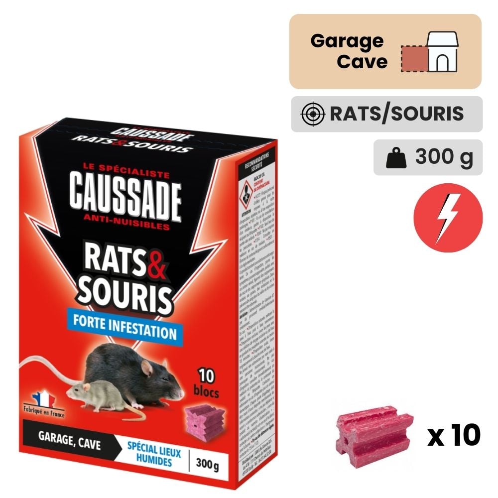 Appât pour Rats et Souris - boîte de 100
