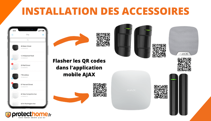 Installation AJAX alarme