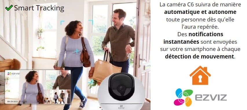  wifi caméra ezviz c6 2K smart tracking