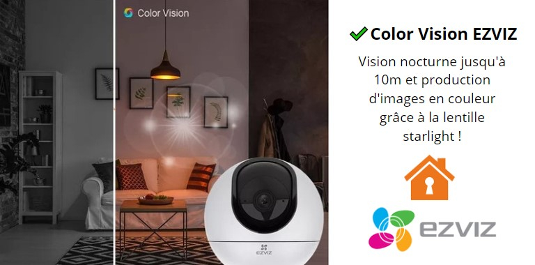  wifi caméra ezviz c6 2K color vision