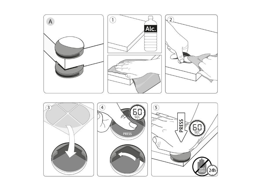 notice protege coin de table