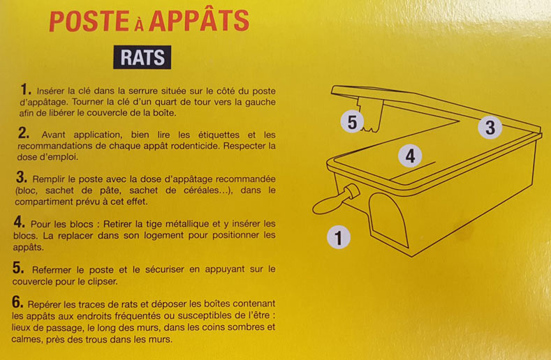 fonctionnement boite appat rat