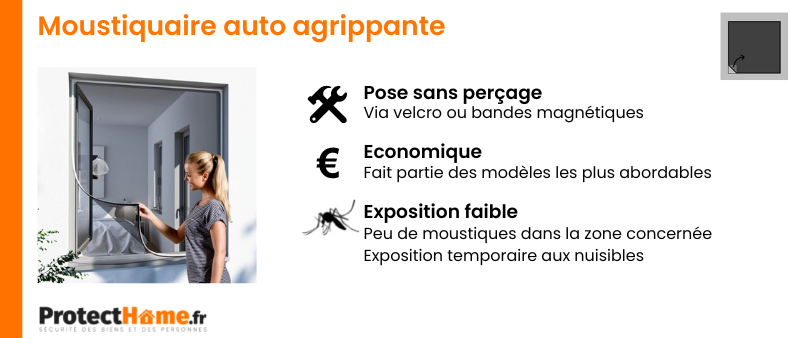 avantages moustiquaire auto agrippante