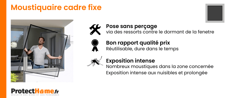 avantages moustiquaire cadre fixe