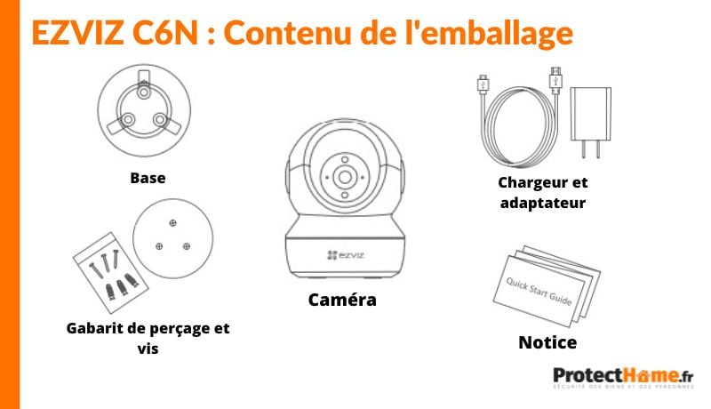 caméra wifi ezviz c6n kit