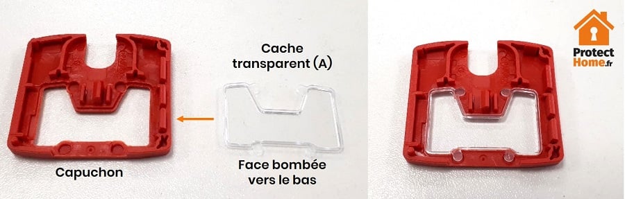 mise en place capuchon de clé ABUS BRAVUS