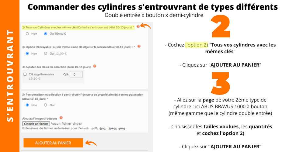 Cylindre S Entrouvrant Comment Commander Plusieurs Barillets De Porte Avec Les Memes Cles