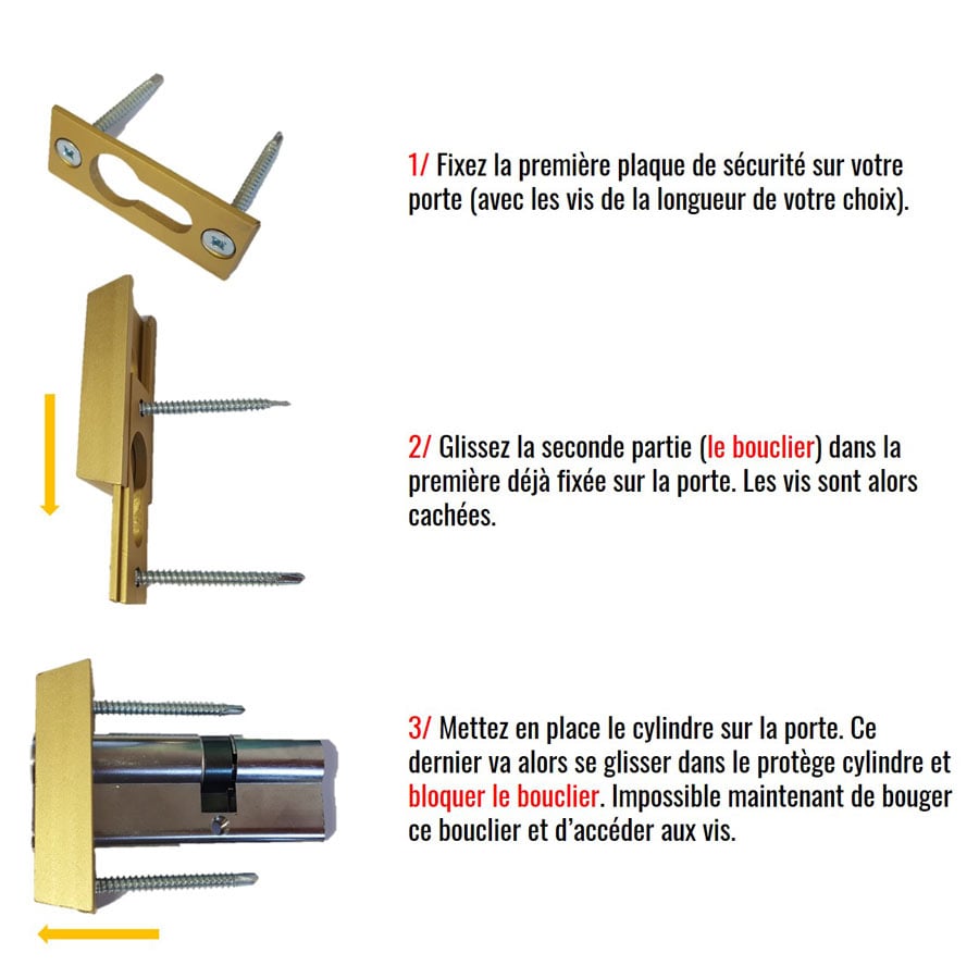 montage protège cylindre abus