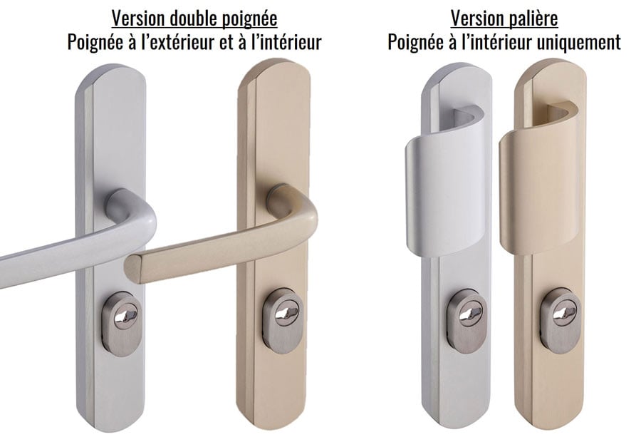 poignee de porte blindee vachette