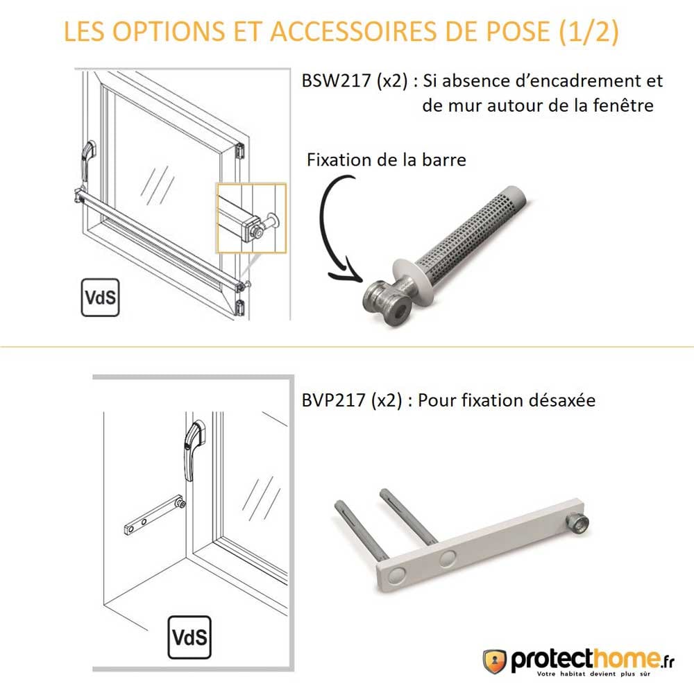 barre de sécurité anti intrusion fenetre