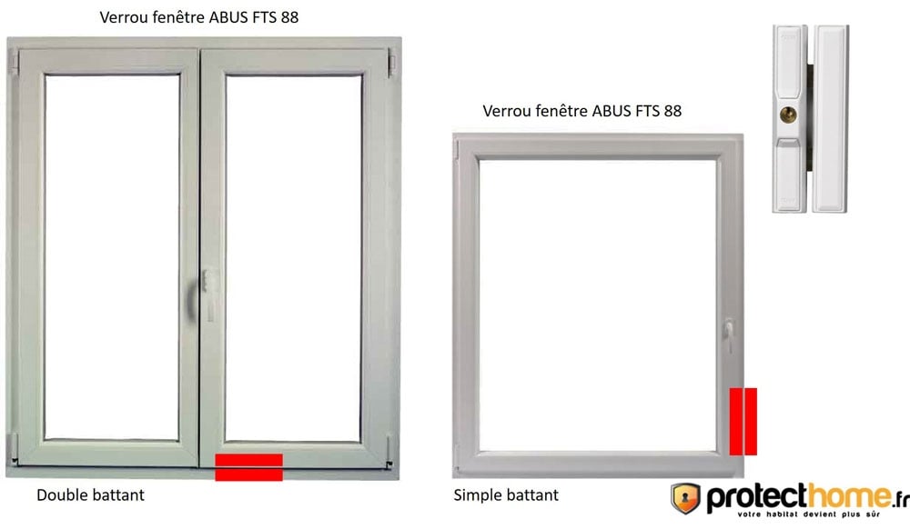 Installation verrou de fenêtre abus fts 88