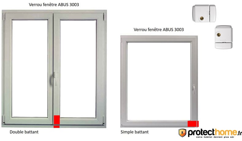 ABUS ABUS ABFS28410 Verrou pour fenêtre marron 